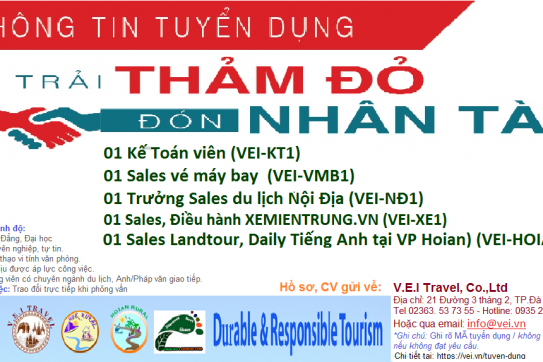 VEI - TUYỂN DỤNG NHÂN SỰ 2018