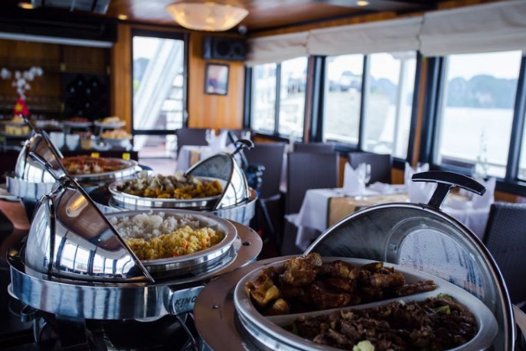 Buffet brunch with great food