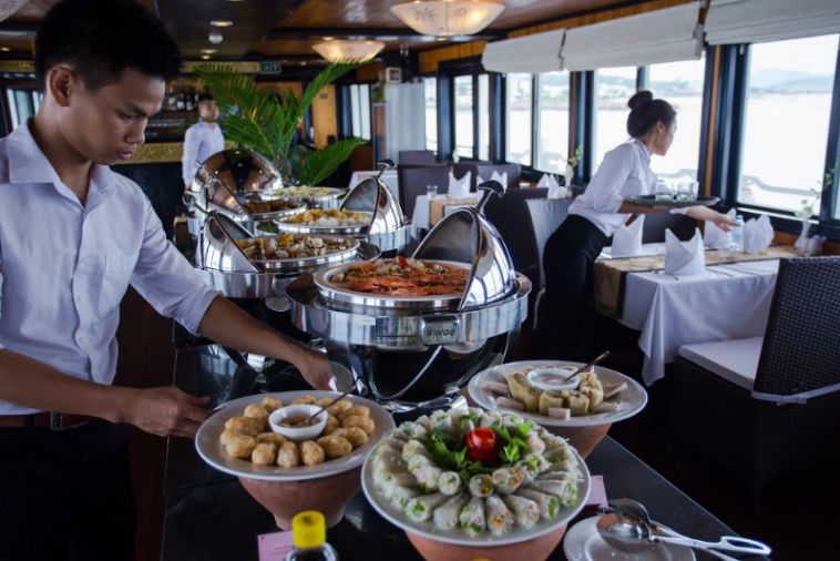 Buffet brunch with great food