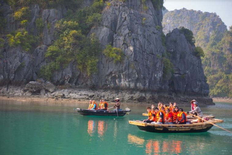 Bamboo boat trip